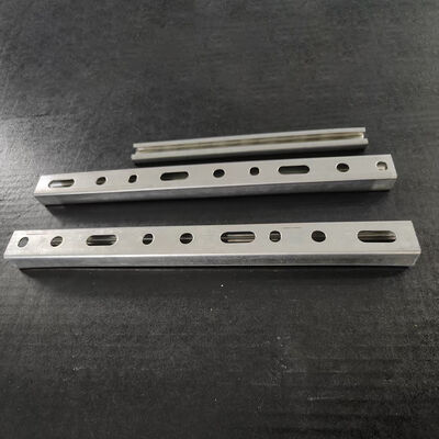 Guter Preis Vorverzinkte Unistrut-Profilschiene in verschiedenen Größen, gelochte C-Profilschiene 20x10mm 25x16mm online